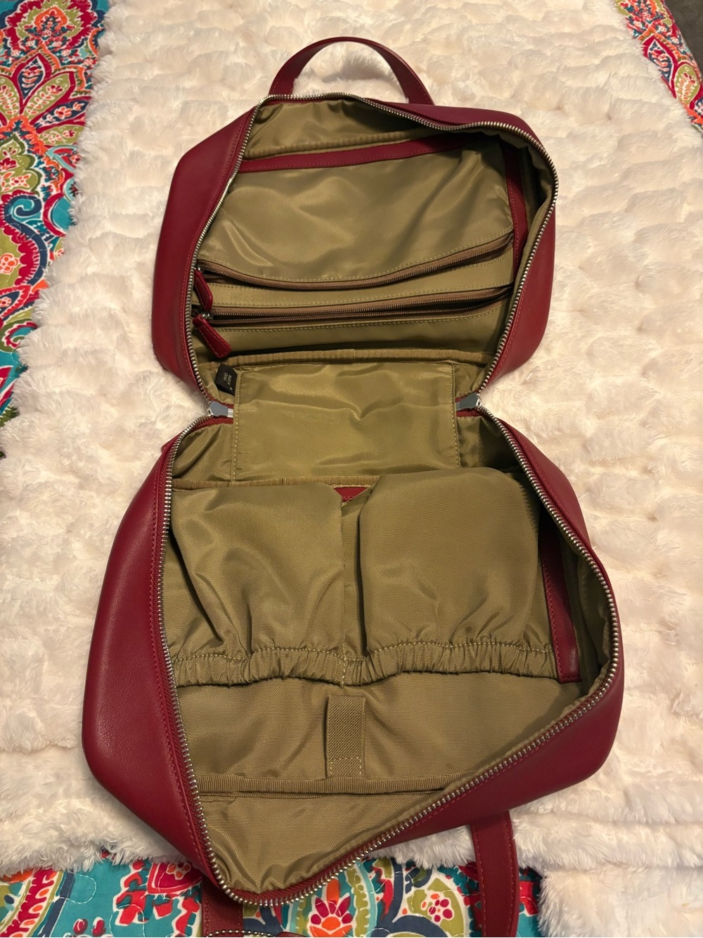 Coach leather handbag full zipper. Unique! - Picture 6 of 11